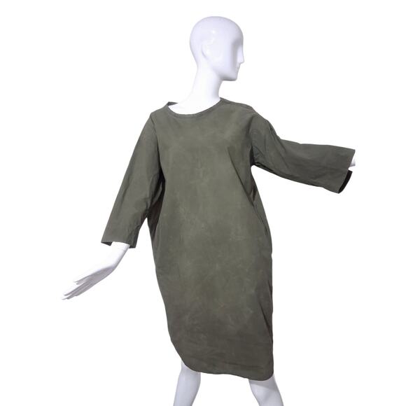 Humanoid Quiet Luxury Women's size S Oversized Lagenlook Minimalist Boxy Dress - Picture 4 of 10